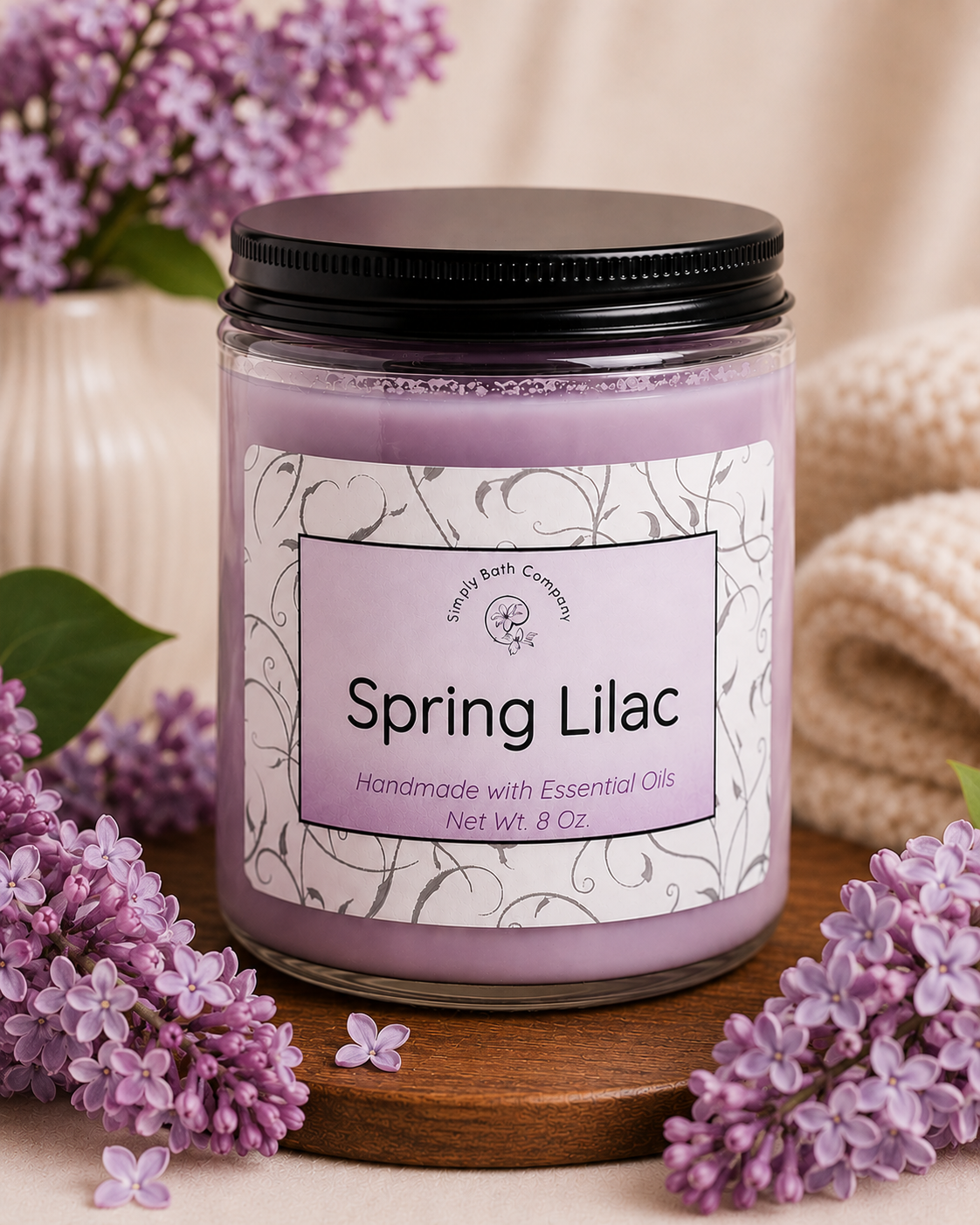 Spring Lilac Soy Wax Candle