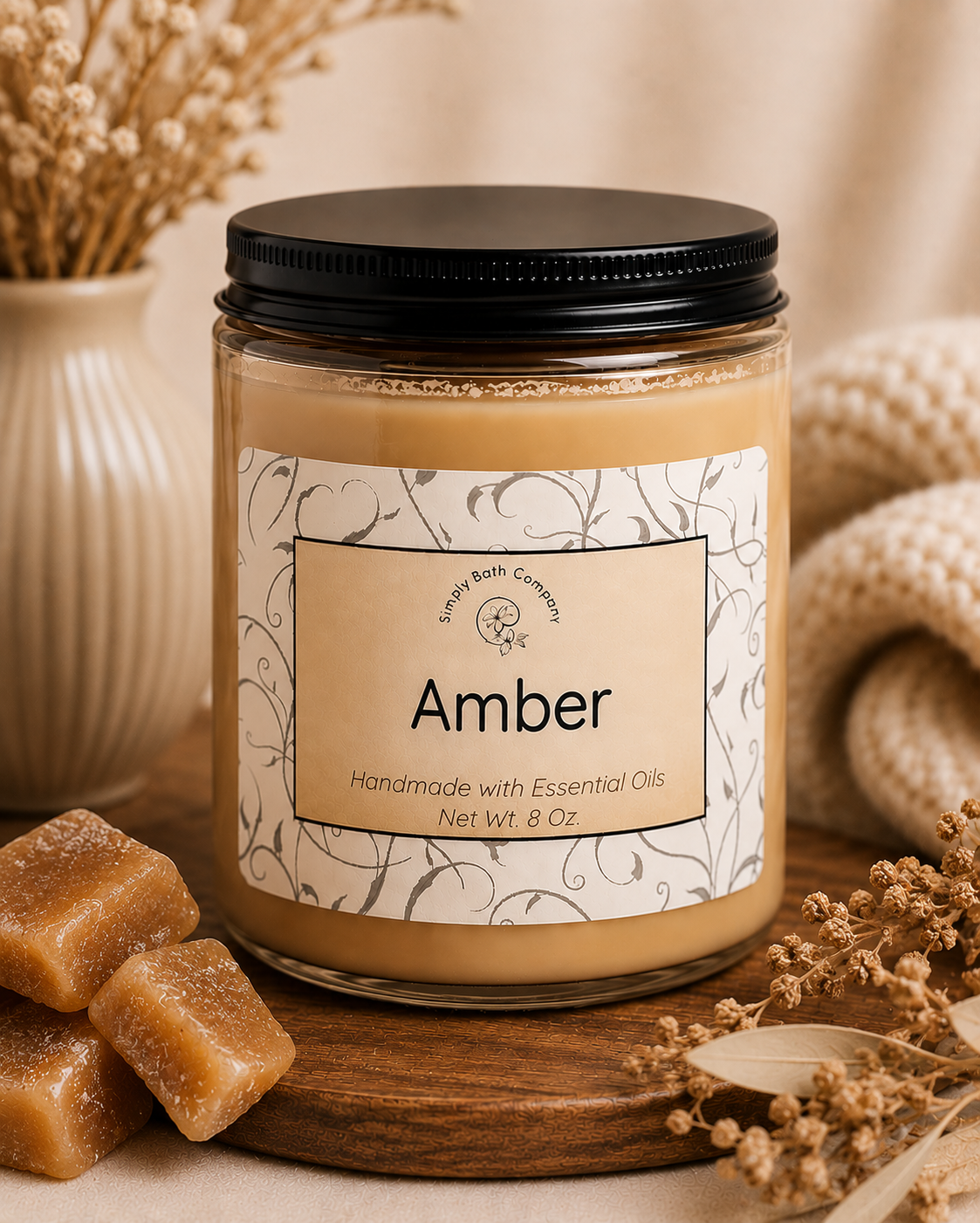 Amber Soy Wax Candle