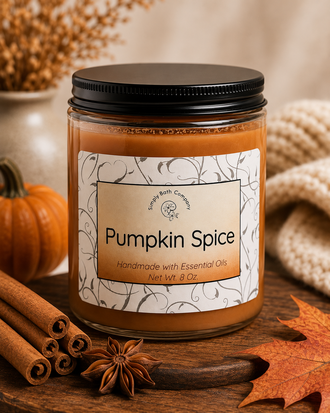 Pumpkin Spice Soy Wax Candle