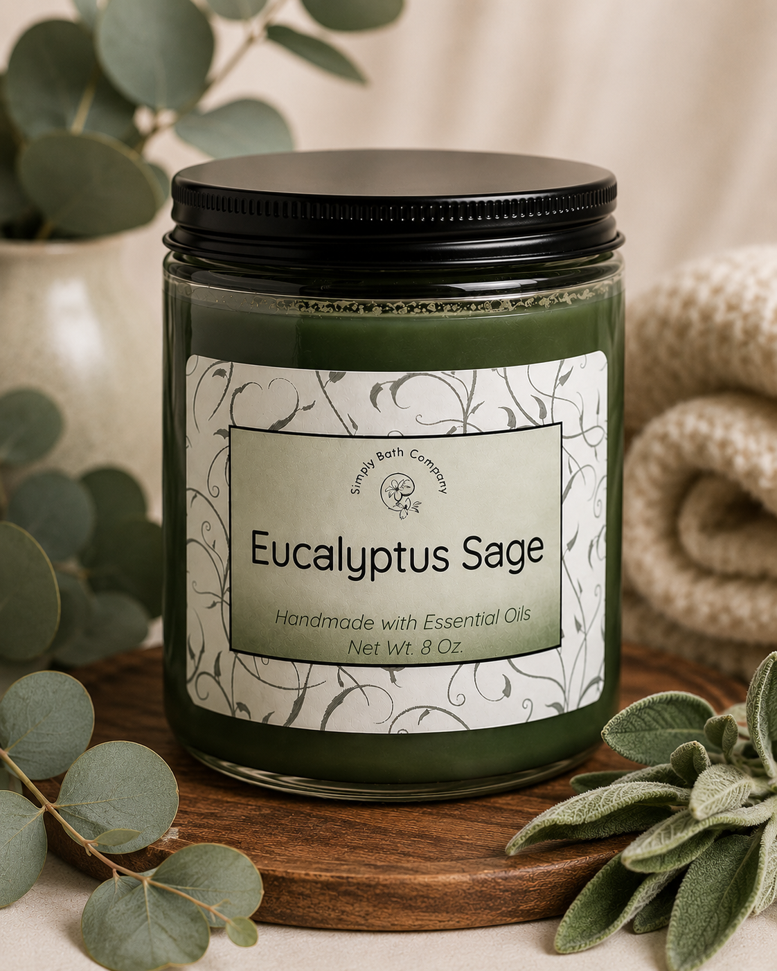 Eucalyptus Sage Soy Wax Candle