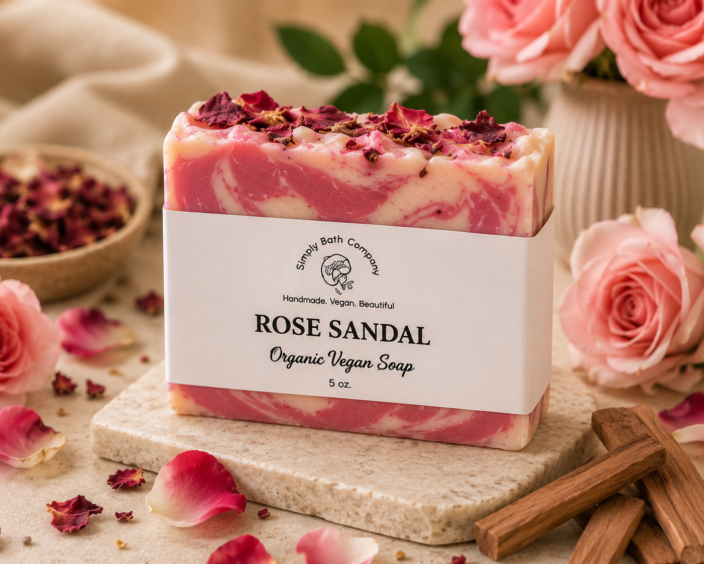 Organic Rose Body Bar