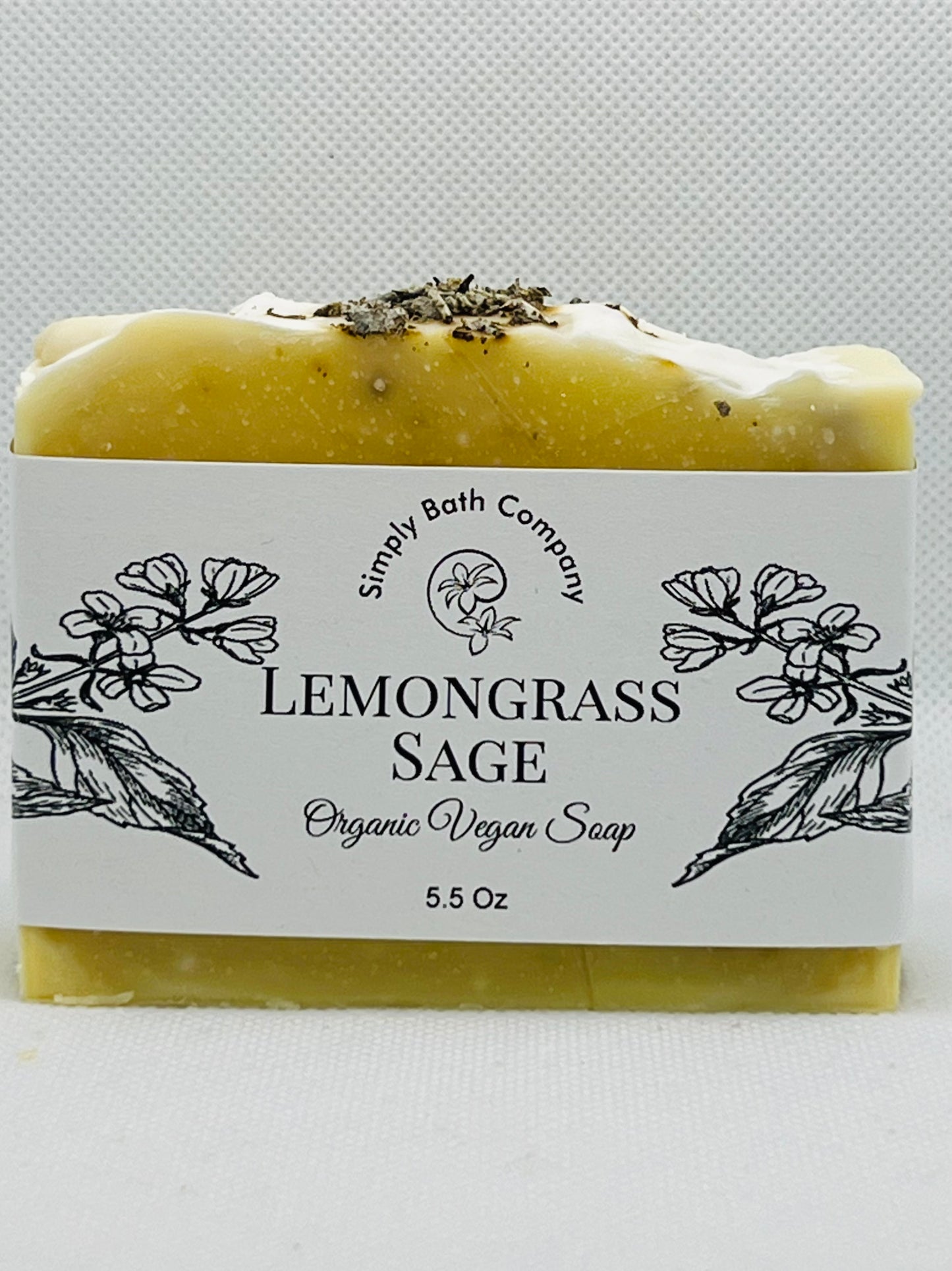 Organic Lemongrass Sage Body Bar