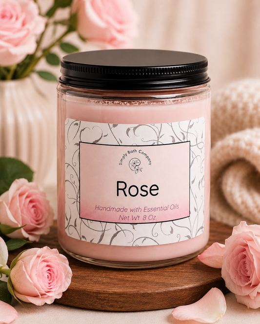 Rose Soy Wax Candle