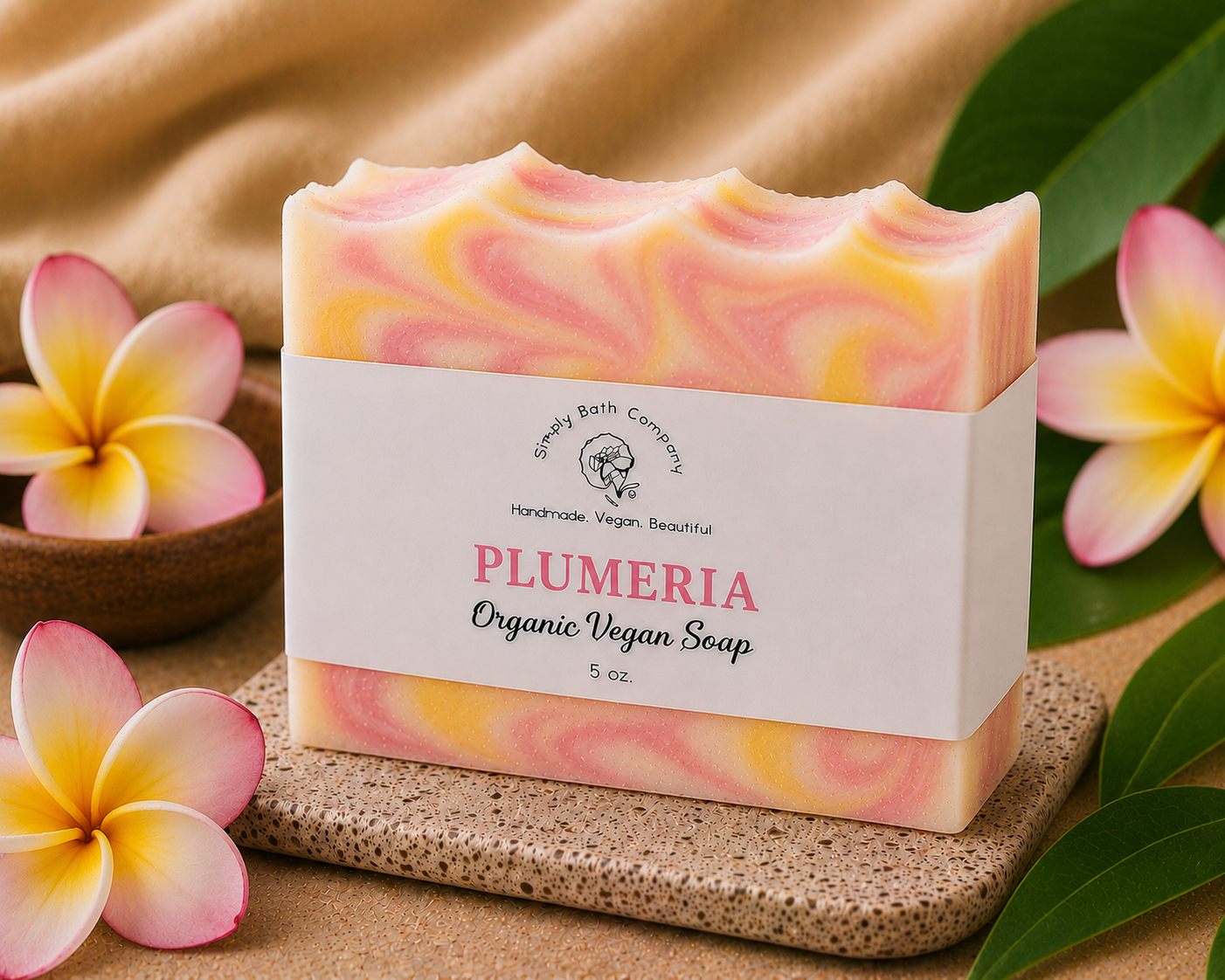 Organic Plumeria Body Bar