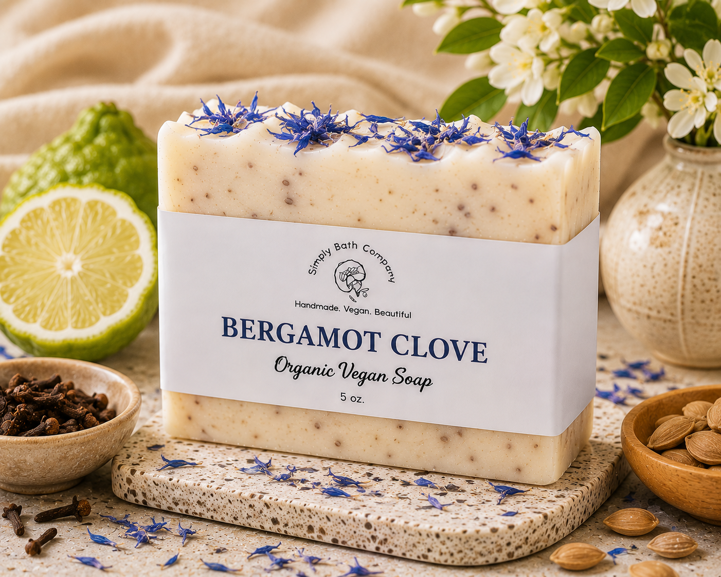 Organic Bergamot Clove Body Bar
